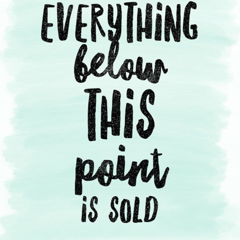 SOLD items